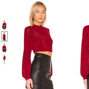 NWOT L'Academie The Marcia Top in Persian Red